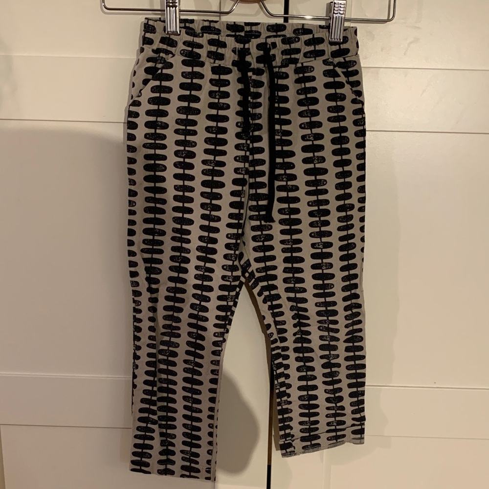 Stylish Black and Gray Kids Casual Pants